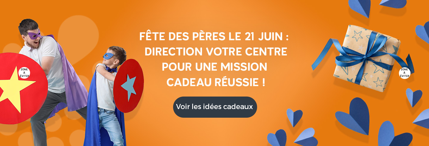 Fête des pères idées cadeaux centre commercial Aushopping Marsac