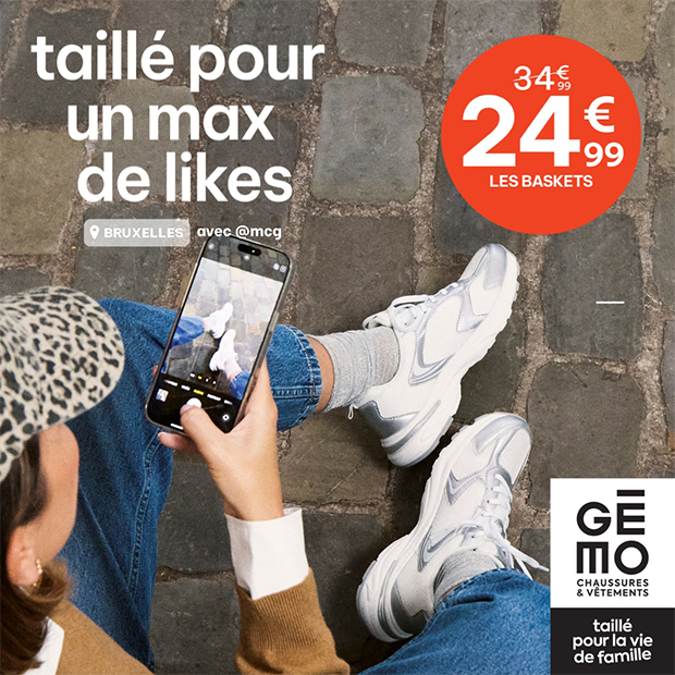 Craquez pour ces sneakers chez Gémo !