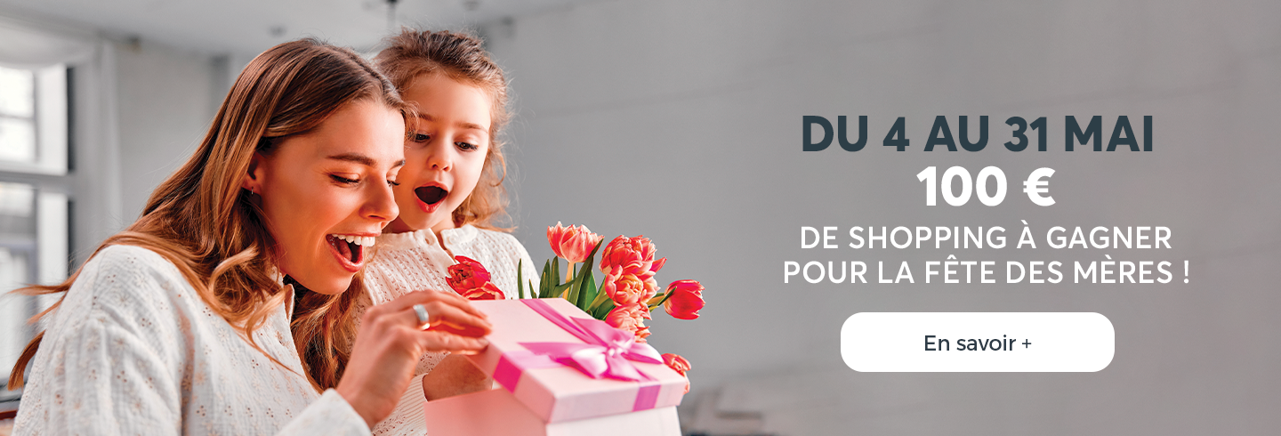 Aushopping Marsac Cadeaux Fête des Mères 100 euros de shopping à gagner